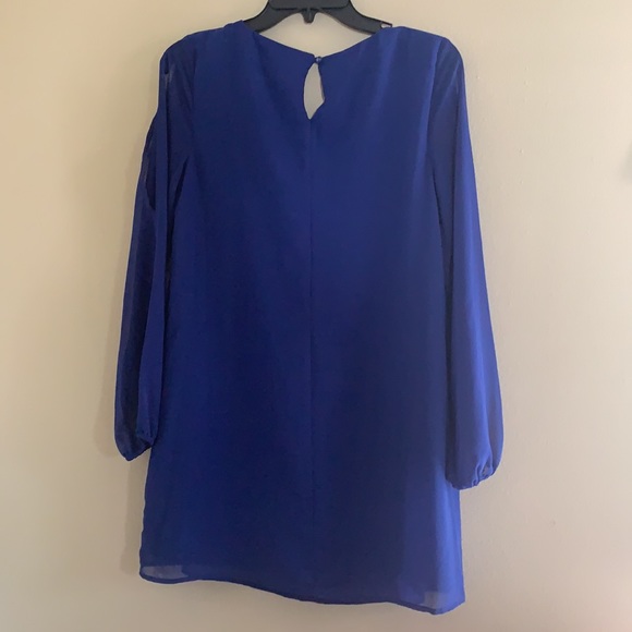 As U Wish Blue Dress with Necklace Size Small - Picture 2 of 5